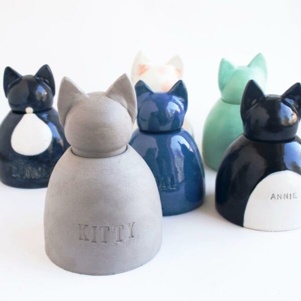 Ceramic Cat Urn (Multiple Colors) - Image 12