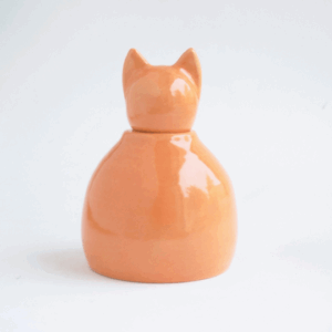 Ceramic Cat Urn (Multiple Colors)