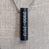 Cylinder Pendant - Back Engraving Example