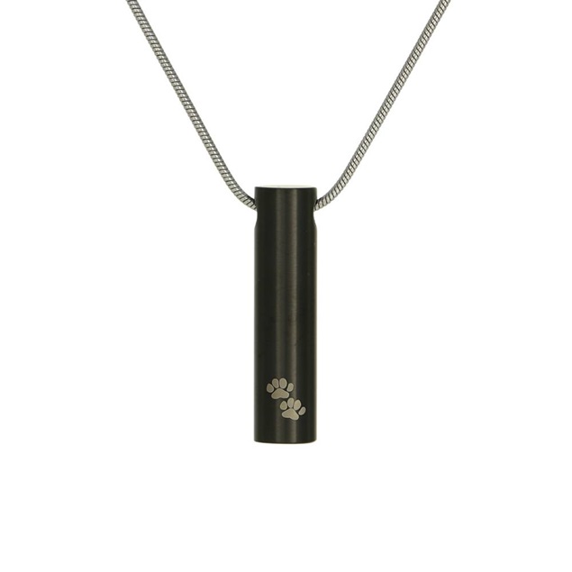 Onyx Cylinder Pendant with Paws