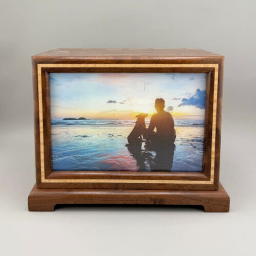 Walnut Photo Urn - 90 ci