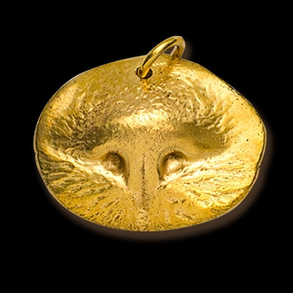 Nose Print Pendant - Silver or Gold - Image 3