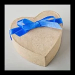 Heart-Shaped Paper Mache Box
