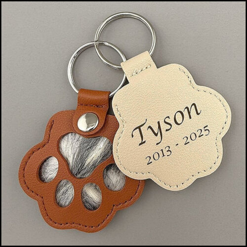 Fur Clipping Keychain