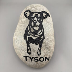 Pet Portrait Memorial Stone