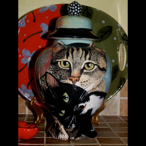 Custom Portrait Ceramic Urn - 75 ci - Image 7