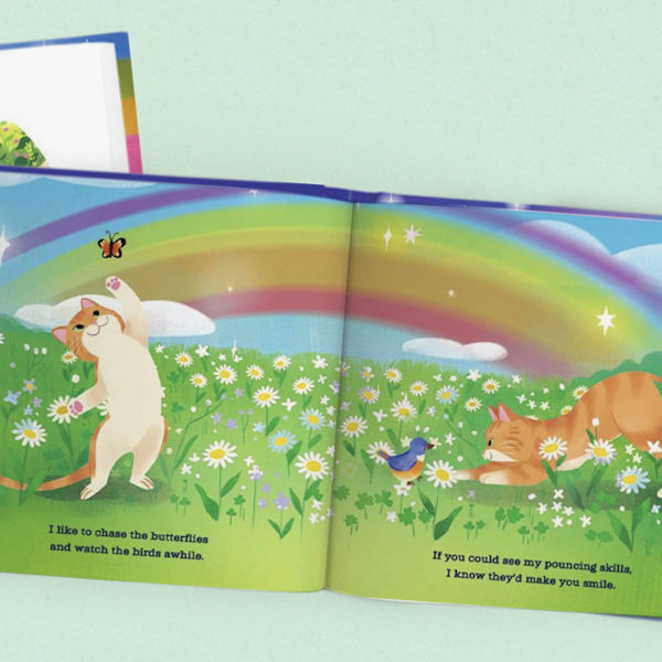 Across the Rainbow Bridge Book - In Memory of a Cat - Image 2